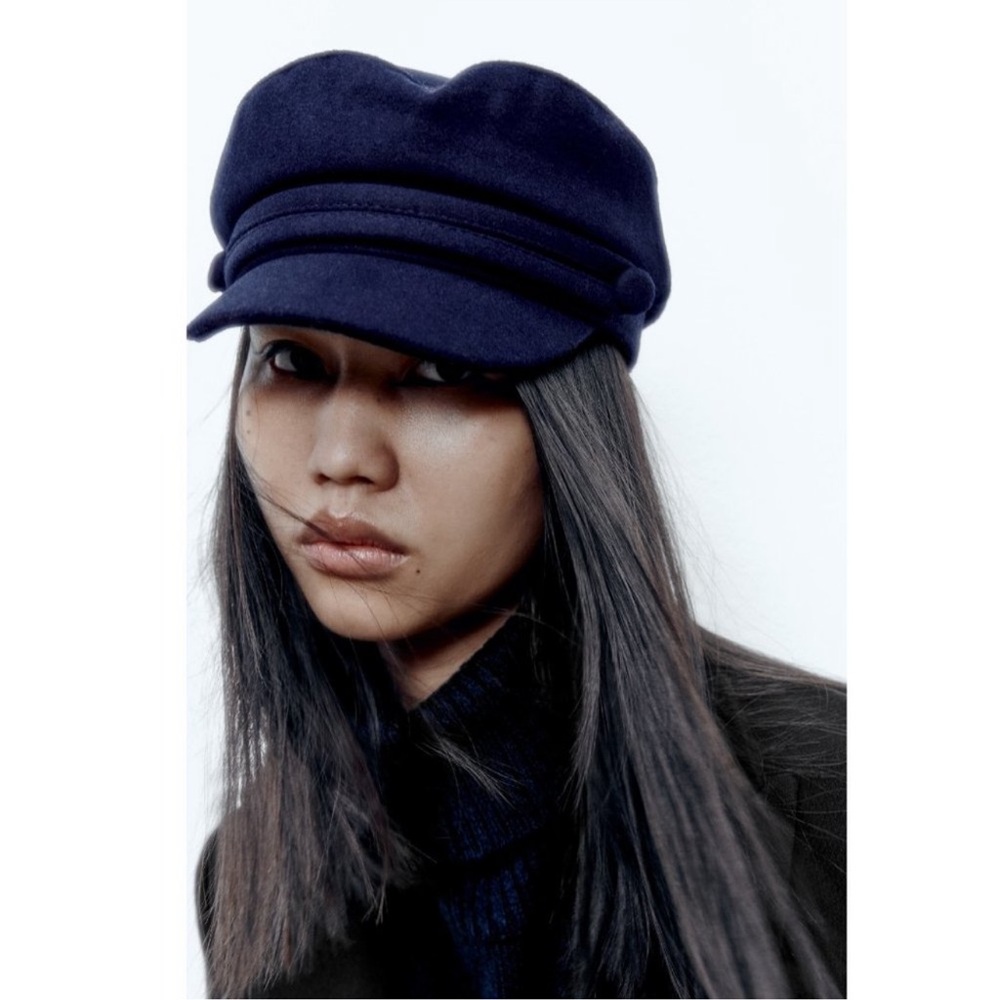 Zara Navy Blue Women's Hat
